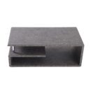 Modern Grey Faux Concrete Multi-Level Coffee Table