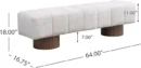Contemporary Upholstered Bench