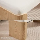 Scandinavian Wood Accent Bench