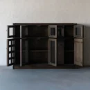 Vintage Elegance Display Cabinet