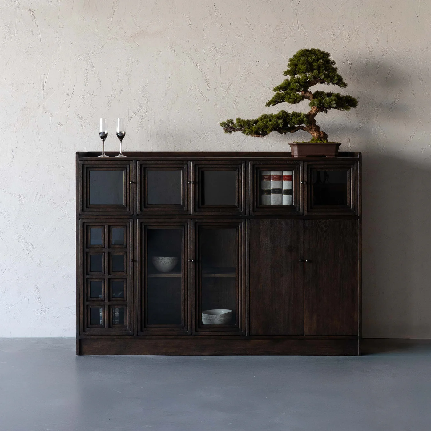 Vintage Elegance Display Cabinet